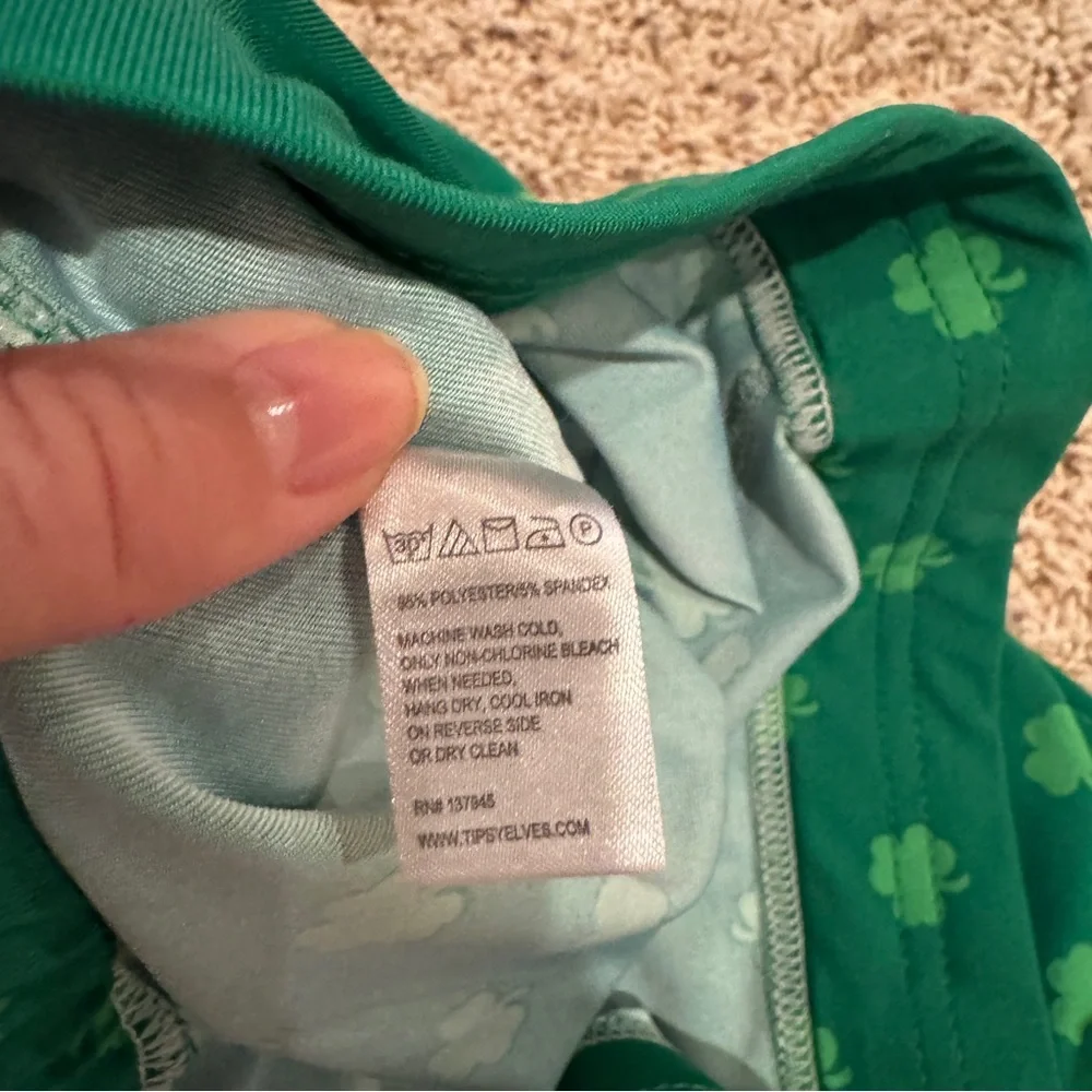 Tipsy Elves Small St. Pat’s Day Lucky Shamrock Leggings - Picture 3 of 3